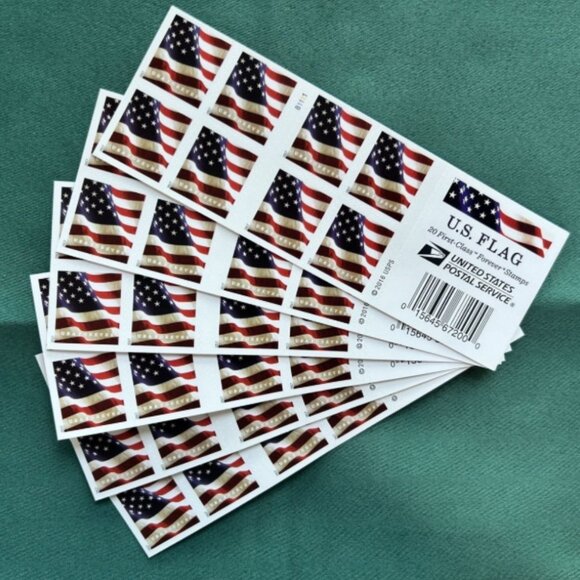 500 usps forever stamps of 2017 Mail U.S.A. Flag Postage - Picture 1 of 2